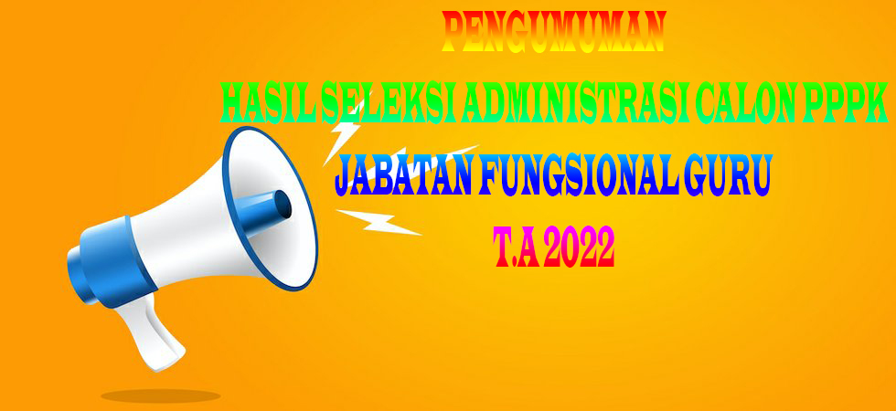 SELEKSI ADMINISTRASI pppk guru