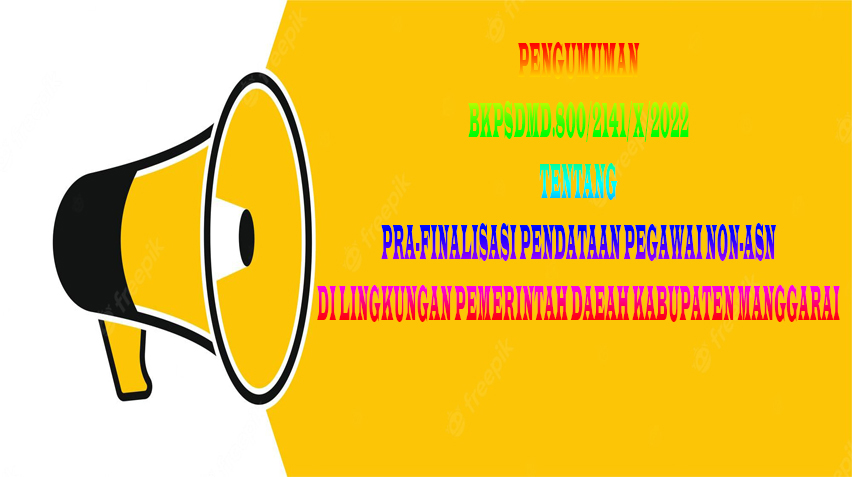 PENGUMUMAN PENDATAAN ASN